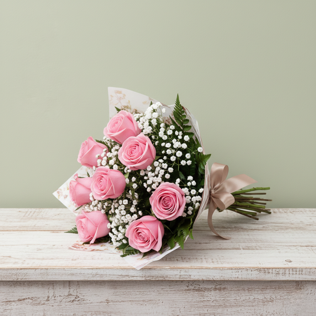 Buquê de rosas artificiais decorativas para arranjos e ambientação de interiores